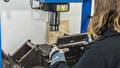 Fillet weld fracture test.